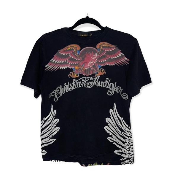 CHRISTIAN AUDIGIER Black Graphic T-Shirt XXL - Picture 4 of 8